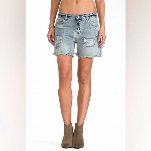 Ksubi x Revolve NWT Boyfriend Shorts in Midnight and Dusted Size 31 - Picture 4 of 8